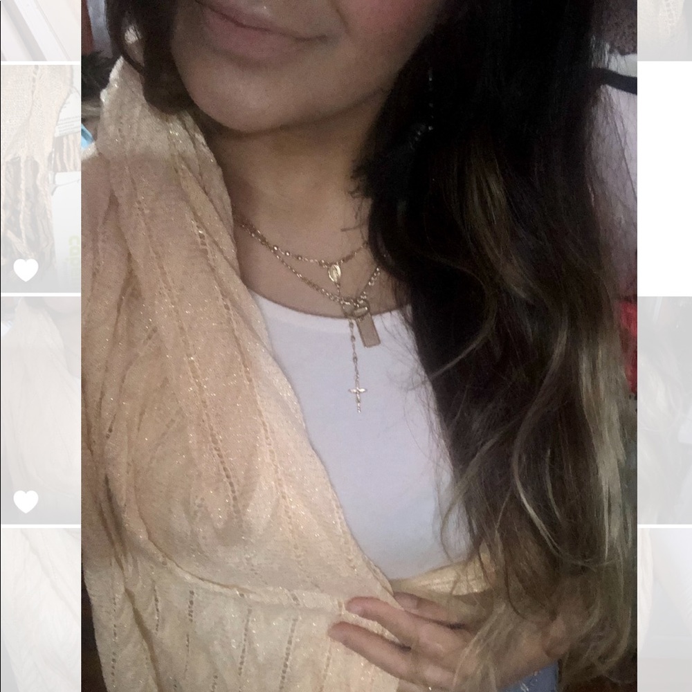 Sparkly Peachy 🍑 Scarf✨🌸